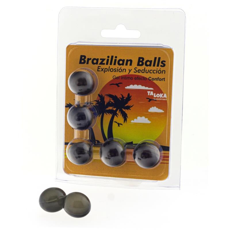Bolas de masaje TALOKA con lubricante, 5 unidades