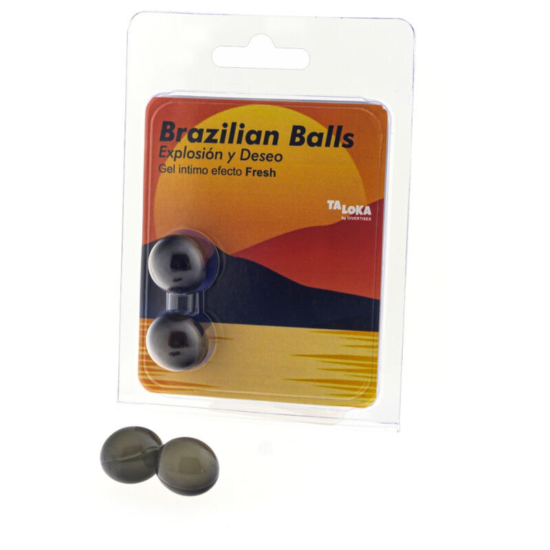 Bolas de masaje TALOKA con lubricante y efecto refrescante, 2 unidades