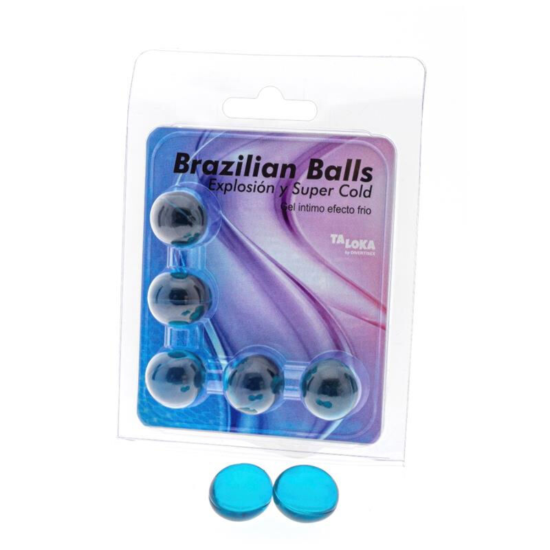 TALOKA Brazilian Balls con gel de masaje refrescante, 5 unidades