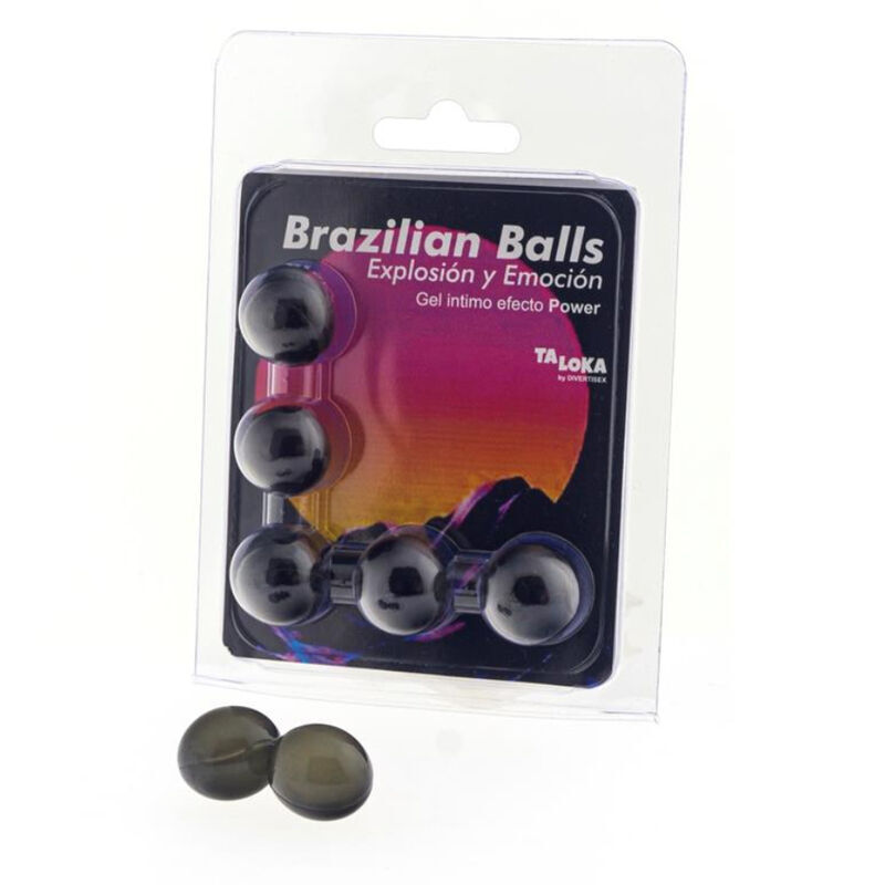 Lubricante TALOKA con 5 bolas de masaje que se disuelven