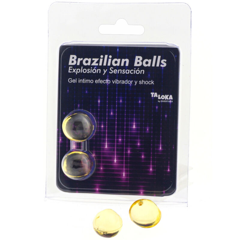 Bolas lubricantes TALOKA con efecto vibración y choque, 2 unidades