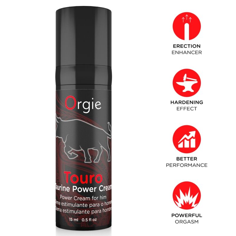 Crema para la erección ORGIE Touro, 15 ml