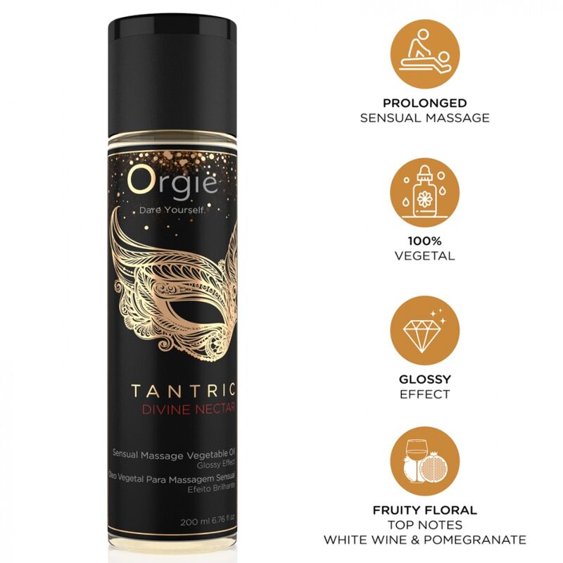 Aceite de masaje ORGIE Tantric Divine Nectar 200 ml