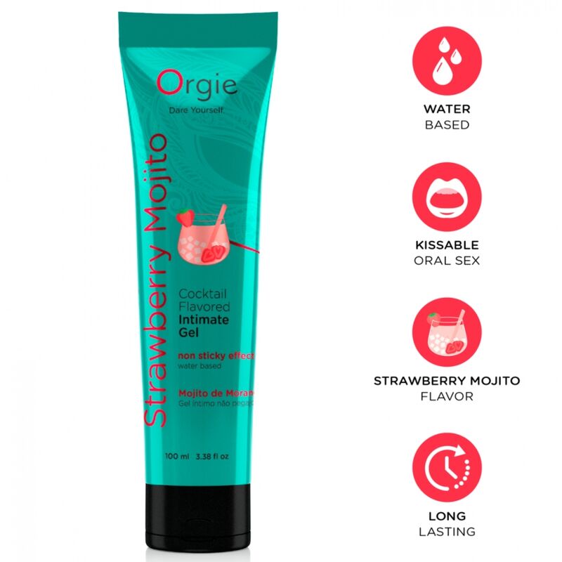 Lubricante a base de agua ORGIE Strawberry Mojito 100 ml