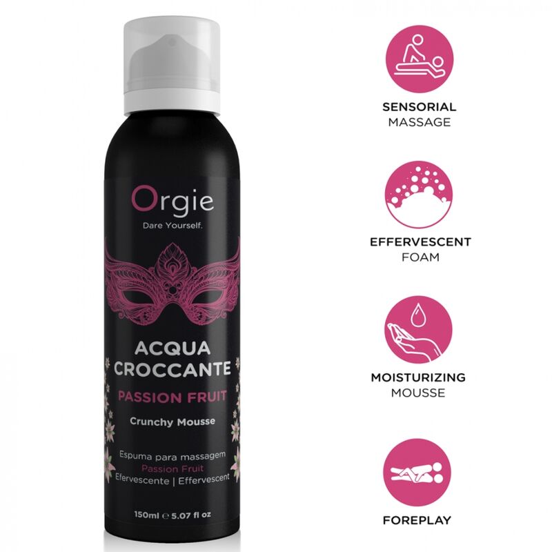ORGIE Acqua Croccante mousse de masaje, 150 ml