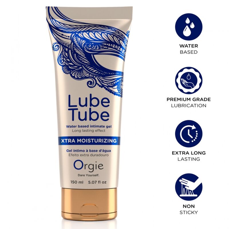 ORGIE Lube Tube Xtra Moisturizing lubricante de base acuosa, 150 ml