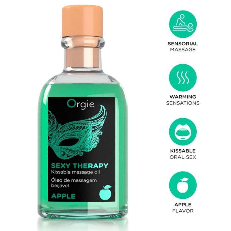 Set de regalo de masaje ORGIE Lips con aceite de masaje