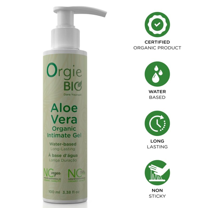 Lubricante de aloe vera a base de agua ORGIE BIO, 100 ml