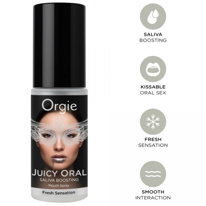 Spray bucal ORGIE Juicy con sabor a menta, 15 ml