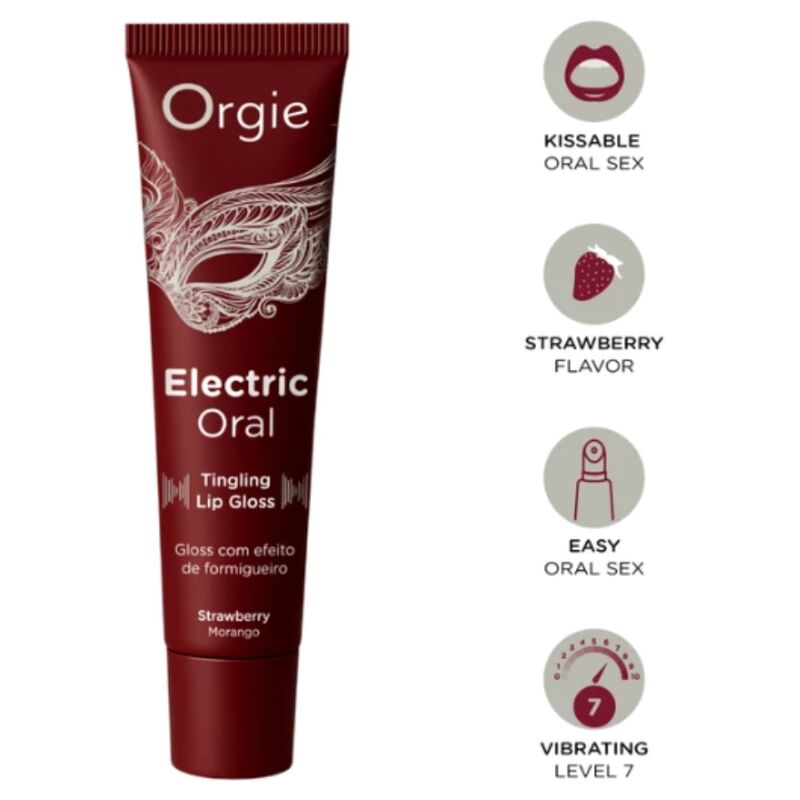 Brillo ORGIE Electric Oral con efecto cosquilleante, 15 ml