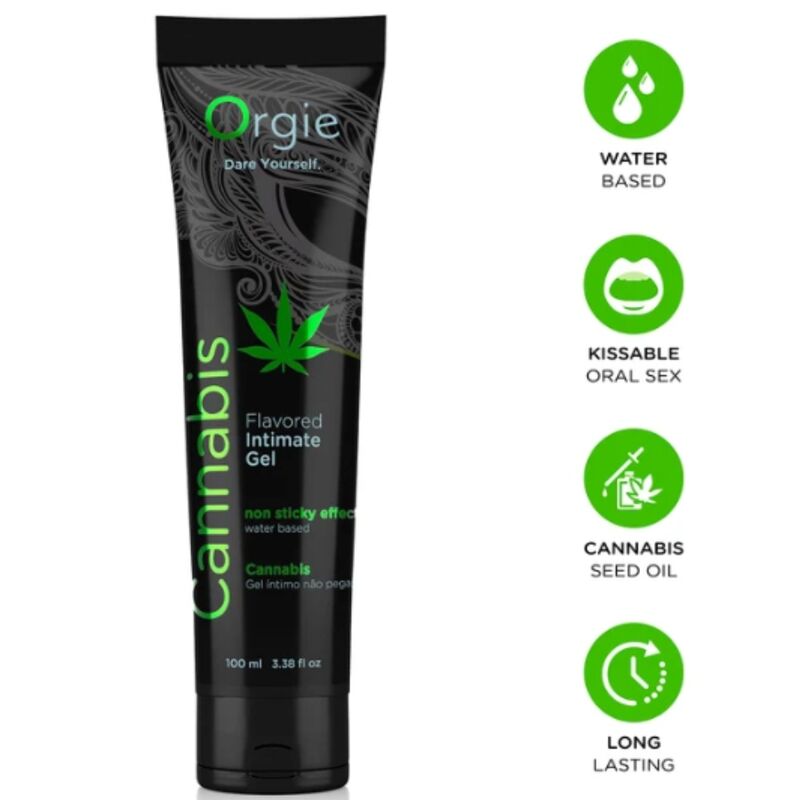 ORGIE Cannabis Kissable lubricante de base acuosa, 100 ml