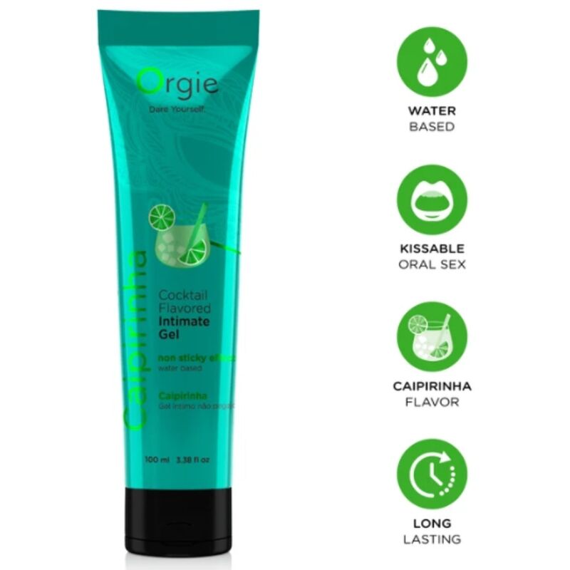 Gel lubricante ORGIE Caipirinha a base de agua, 100 ml