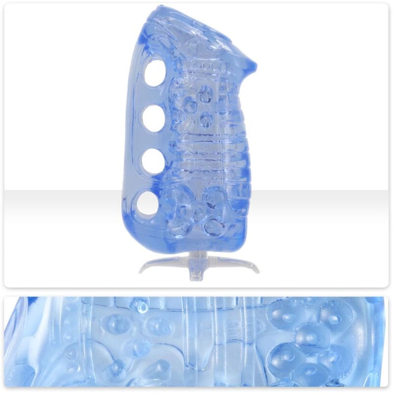 Fleshlight Fleshskins Grip Blue Ice Masturbador Masculino Manual Azul