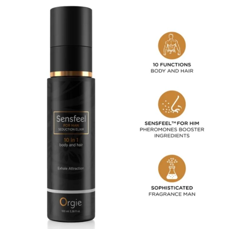 Elixir ORGIE Sensfeel para cuerpo y cabello, 100 ml