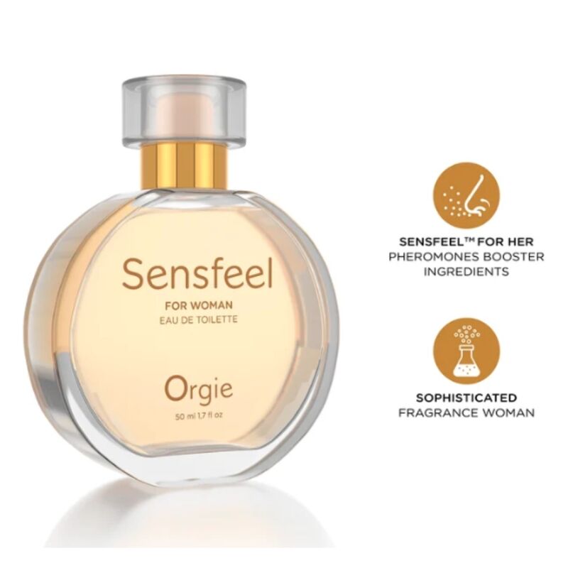 Perfume con feromonas ORGIE Sensfeel para mujer, 50 ml