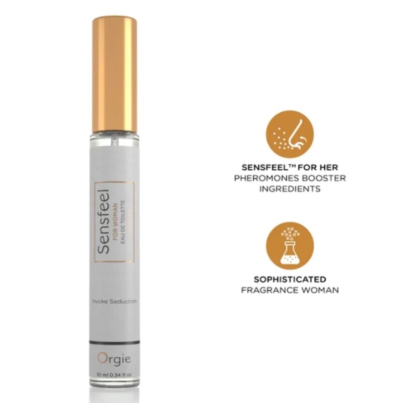 Perfume con feromonas ORGIE Sensfeel para mujer, 10 ml