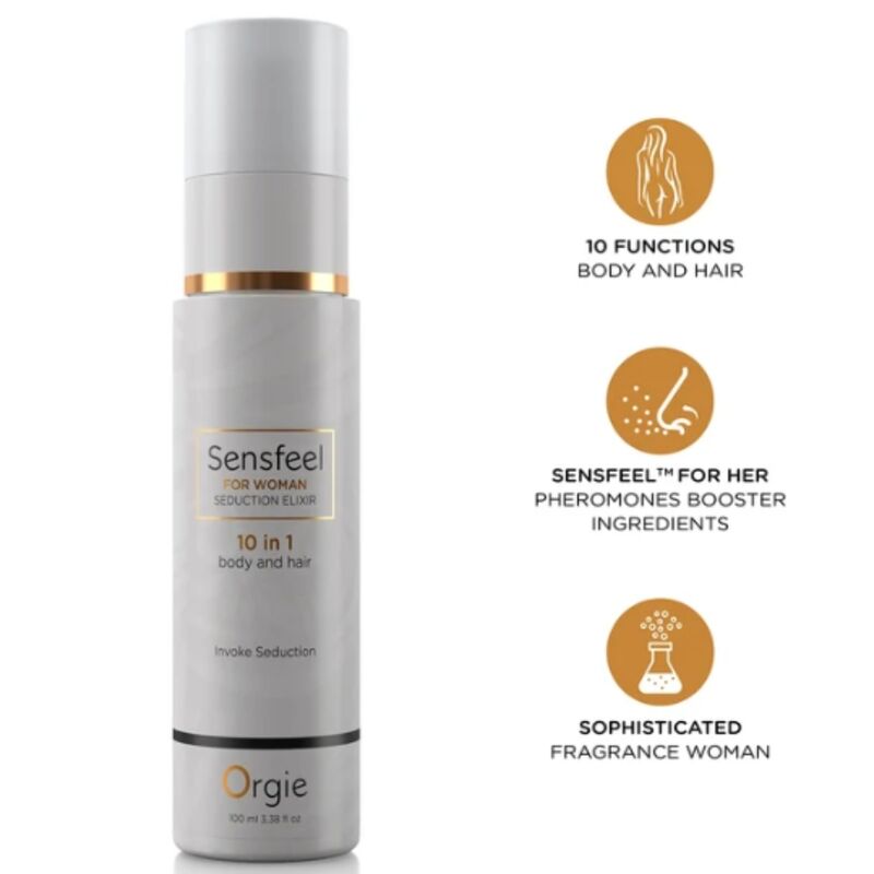 ORGIE Sensfeel for Woman Seduction Elixir para la piel y el cabello, 100 ml
