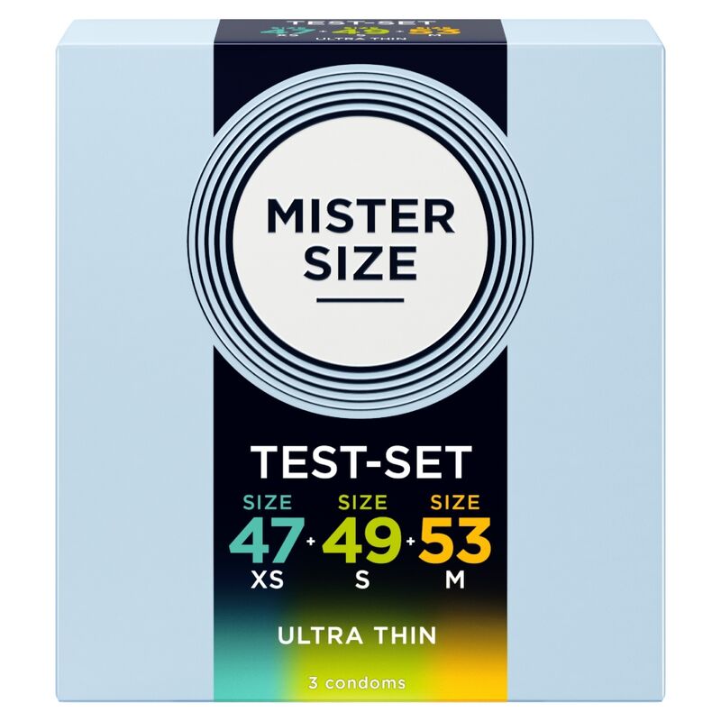 Preservativos MISTER SIZE de prueba de 47, 49 y 53 mm