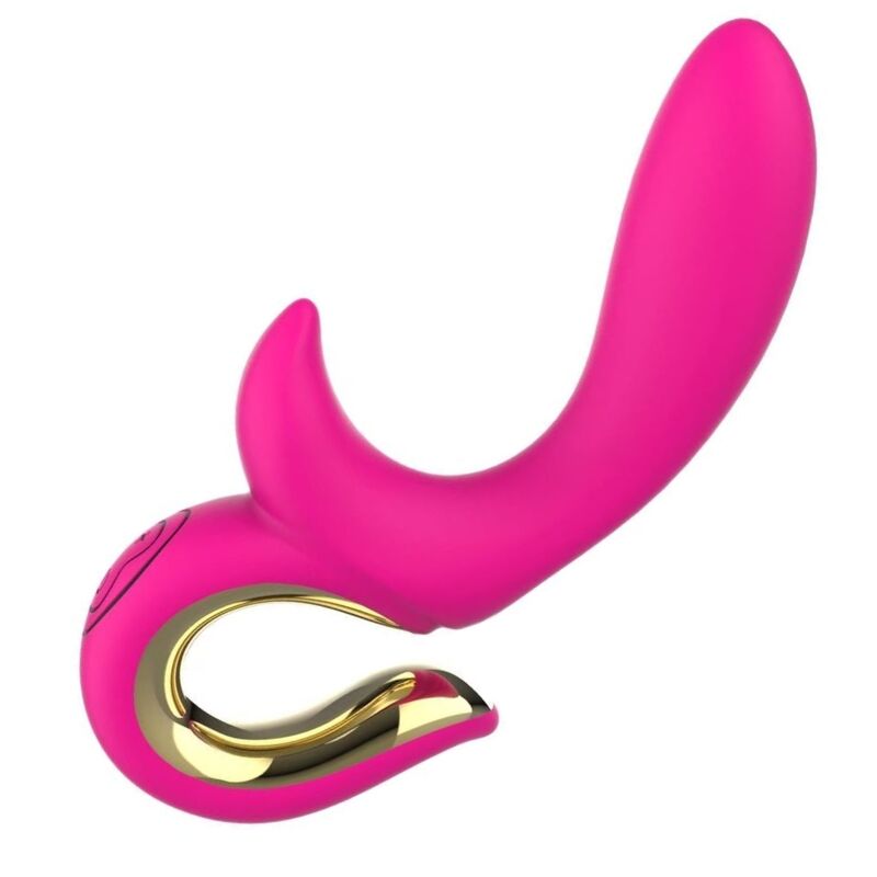 Vibrador rabbit NALONE Lulu con función de empuje, rosa