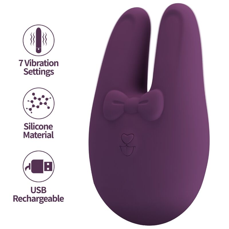 Vibrador de clítoris ROMANCE Bunny con 7 modos de vibración