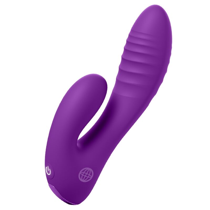Fantasy For Her Secret Lover Vibrador De Doble Punta Para Punto G Y Clítoris, Recargable, Lila