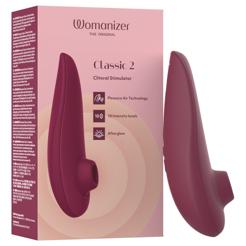 Estimulador de ondas de presión Womanizer Classic 2 en burdeos