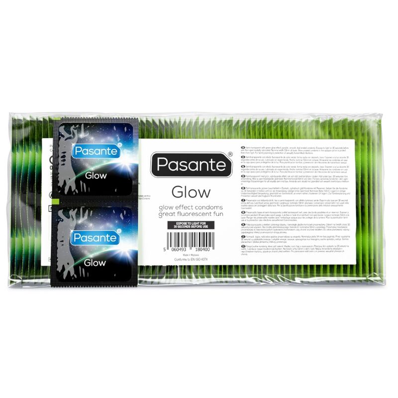 Preservativos PASANTE Glow, 144 unidades