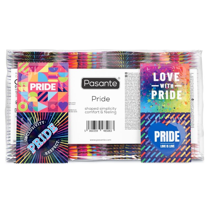Preservativos estándar PASANTE Pride, 3 unidades