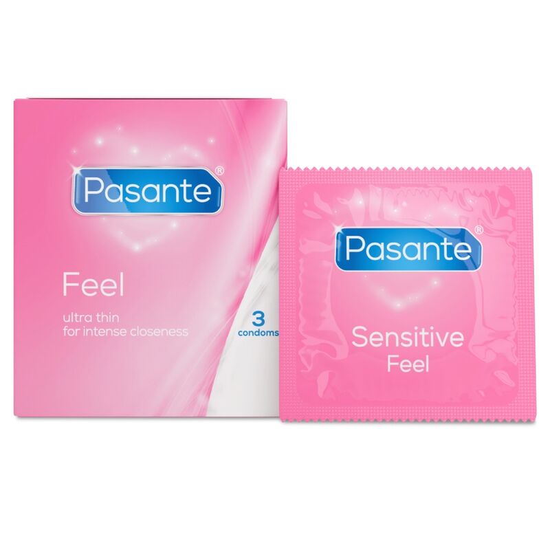 Preservativos finos Pasante Sensitive Feel, 3 unidades