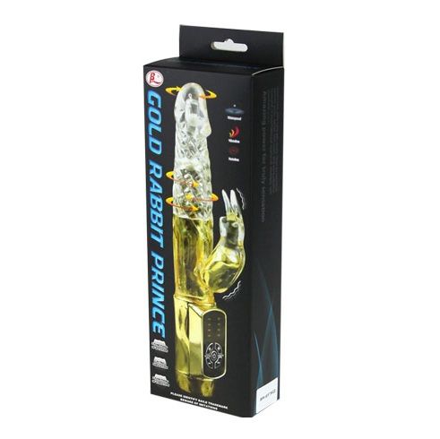 Vibrador rabbit giratorio BAILE Gold Prince rojo