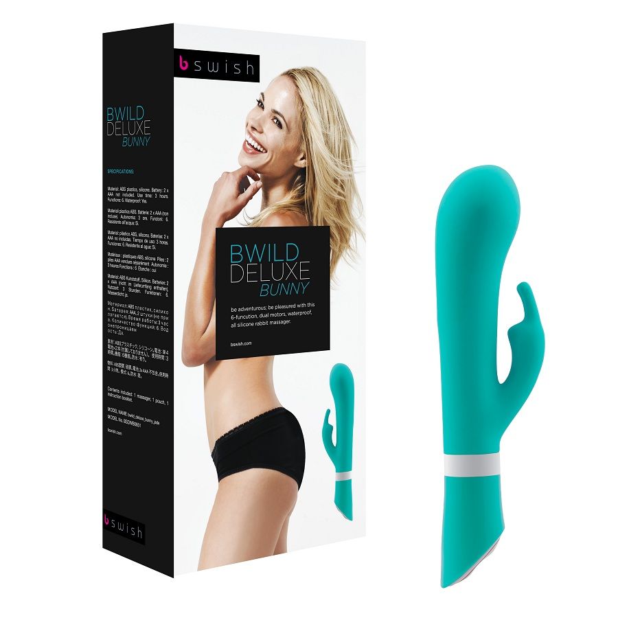 B SWISH Bwild Deluxe Bunny, vibrador rabbit en jade