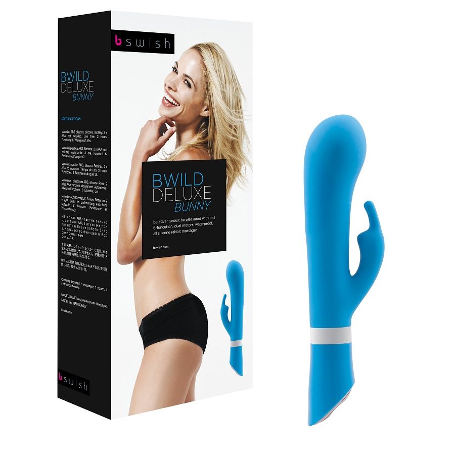 B SWISH Bwild Deluxe Bunny vibrador tipo conejo color jade