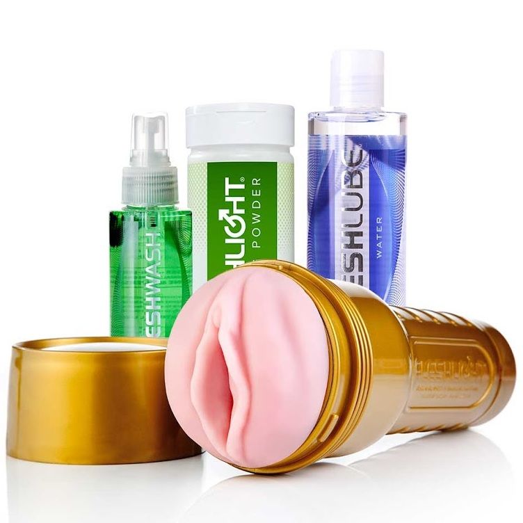 Masturbador realista para entrenar la resistencia con aroma a vainilla FLESHLIGHT