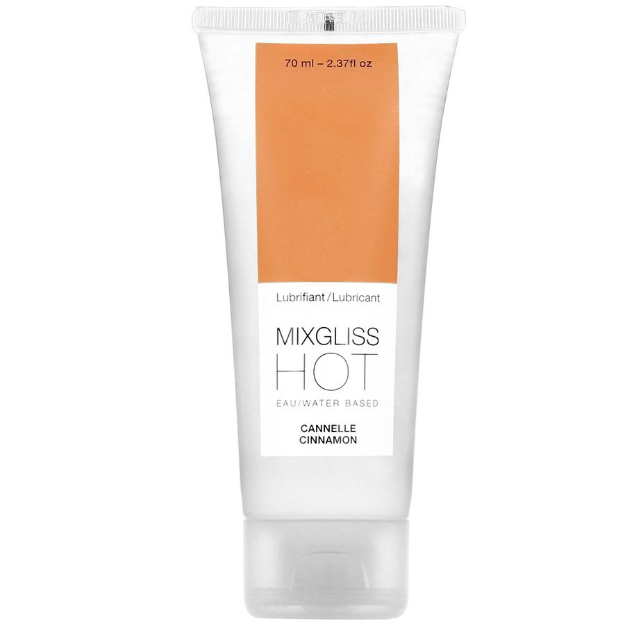MIXGLISS lubricante con efecto calor y sabor a canela, 70 ml