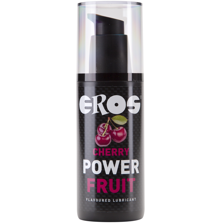 Lubricante EROS POWER LINE con sabor a cereza, 125 ml