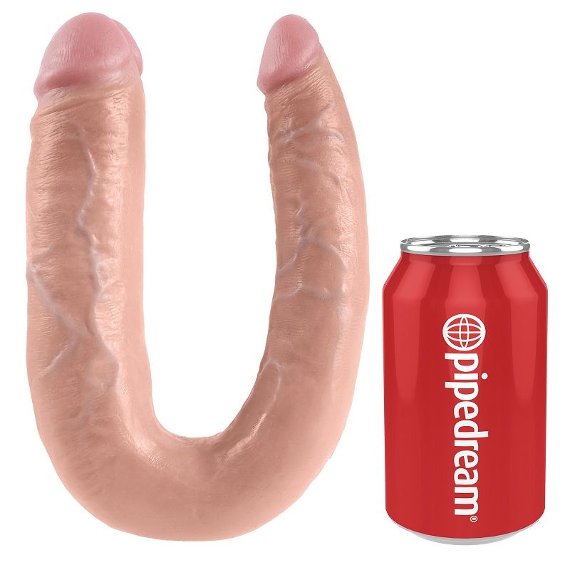 KING COCK U Shaped Large Double Trouble, dildo realista