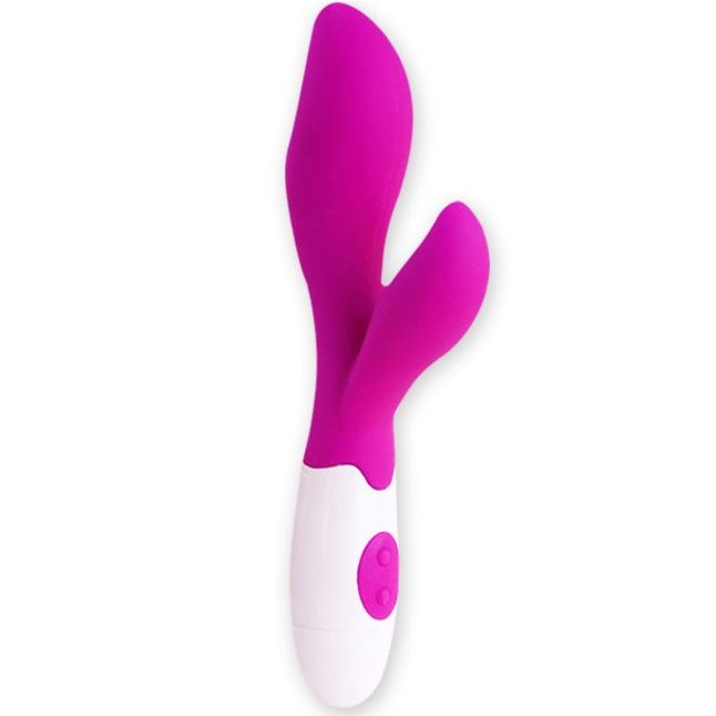 Vibrador Pretty Love Newman en lila y blanco