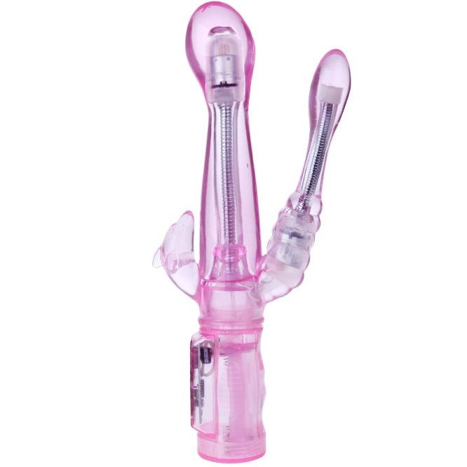 Vibrador flexible BAILE con estimulador anal