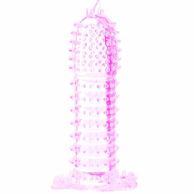 Funda para pene BAILE FOR HIM con protuberancias rosas