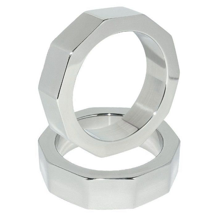 Anillo METAL HARD para pene sin vibración, para pene y testículos, 55 mm