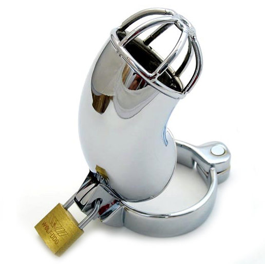 METAL HARD Lancelot jaula de castidad de acero inoxidable