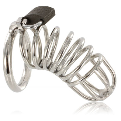METAL HARD cinturón de castidad para pene de acero inoxidable con anillo