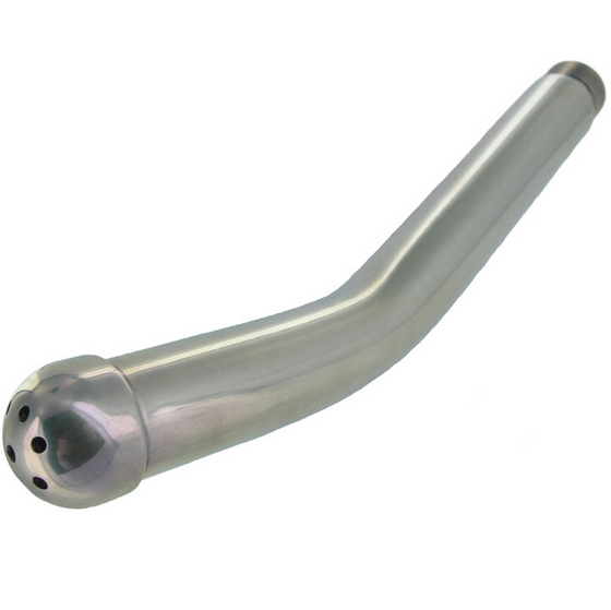 Ducha anal METAL HARD de acero con punta moldeada