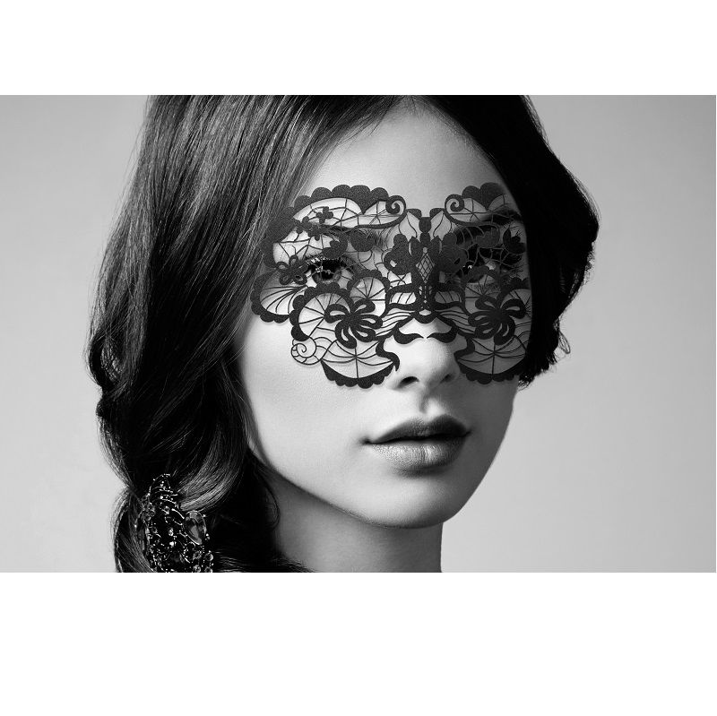 Máscara facial de vinilo Bijoux Indiscrets Anna con adhesivos