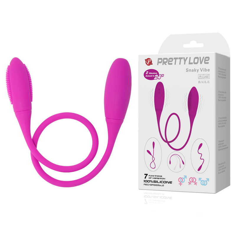 Vibrador de doble extremo Pretty Love Snaky Deluxe