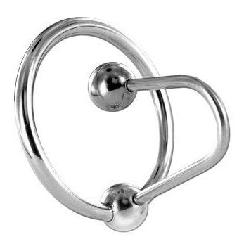 Anillo de glande METAL HARD con dilatador uretral