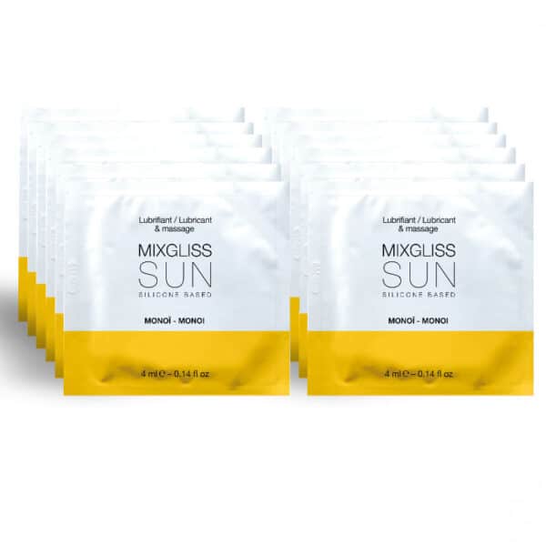 Lubricante MIXGLISS con aroma a monoi, 12 monodosis