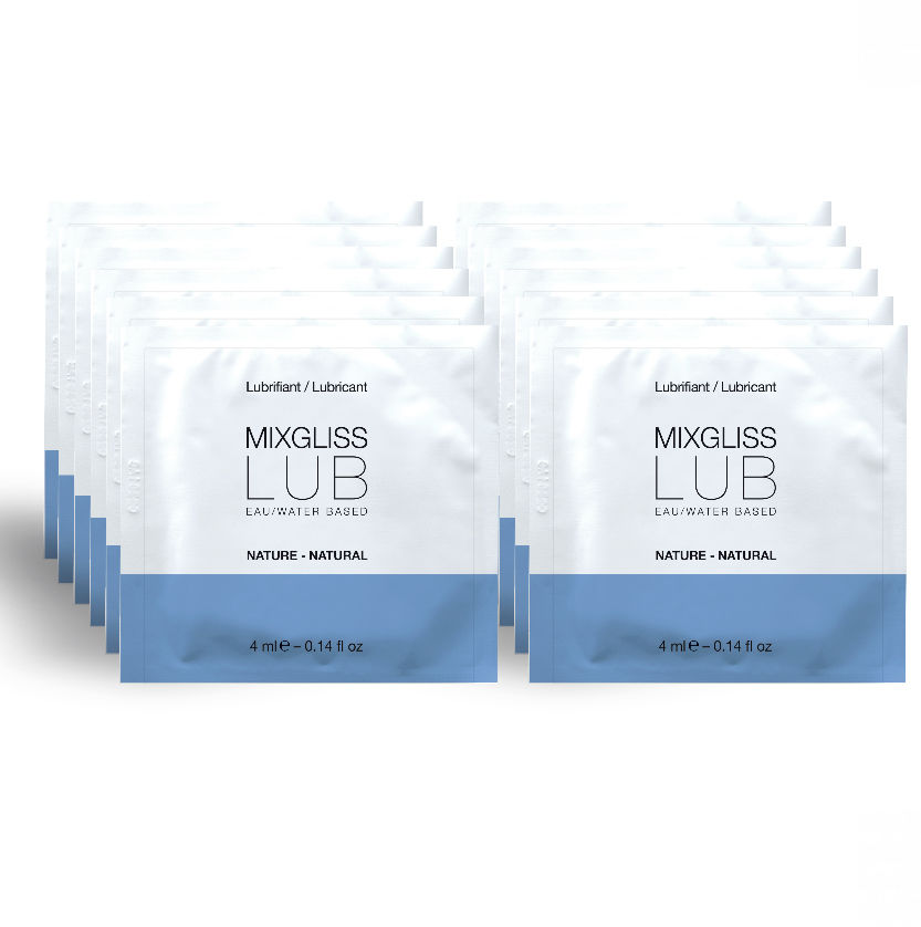 MIXGLISS Natural lubricante íntimo de base acuosa, 12 monodosis