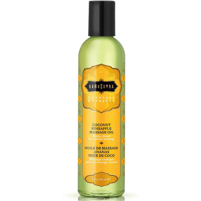 Aceite de masaje Kama Sutra Naturals Piña Colada, 236 ml