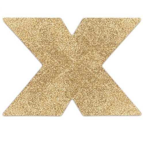 BIJOUX INDISCRETS Flash Cross Gold cubrepezones